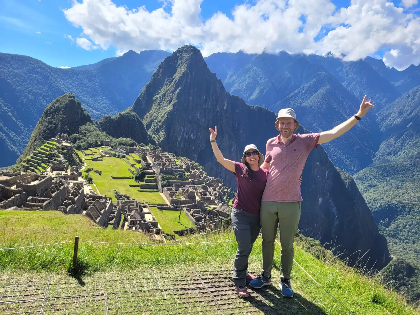 Historic Sanctuary of Machu Picchu Classic Photo from Circuit 2 Lower Terrace